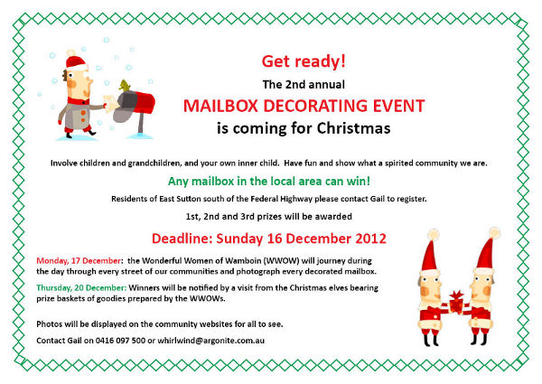 Christmas Letterbox Decorating Competition