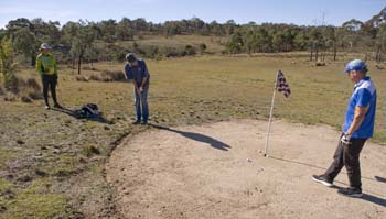 On the tee at Saddle Up Saddle Up