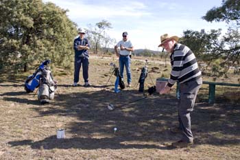 On the tee at Short 'n Sweet Short 'n Sweet